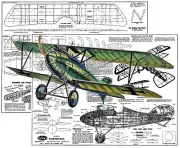 Guillows Model Airplane Plans (FF): Albatros D5A 18" Scale Rubber-Powered