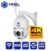 Home Security Camera WIFI UHD 4K Outdoor Monitoring 30X Vehicle Human Detection