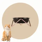 Bendo Cat Bowl "Meow" | Black on Copper Frame