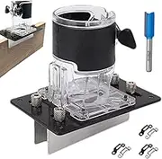 Slotting Machine Bracket - 2 in 1 Trimmer Base,Multifunctional Slotting Bracket for Cabinet Door Furniture Panel Connections Wardrobe
