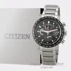 Authentic Citizen Eco-Drive Men's Stainless Steel World Time AT9071-58E