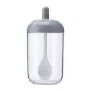 1 Pc Kitchen Round Seasoning Jar With Spoon Spice Bottle Pepper Seasoning Box