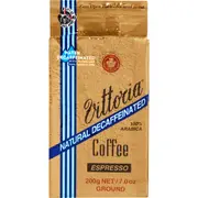 Vittoria Decaffeinated Ground Coffee Espresso 200g