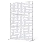 VEVOR Metal Privacy Screen 47" x 76" Outdoor Privacy Screens & Panels White