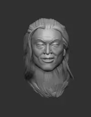 Shang Tsung v1 custom head for Mortal Kombat and other action figures