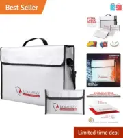 Extra Large Fireproof & Water Resistant Storage Bag - Ideal for Home & Travel