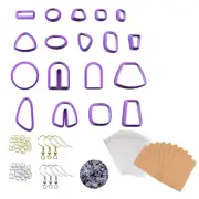 5X(118 PCS Earring Clay Cutter Jewelry DIY Trend Earring Polymer Mold with9927