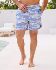 [Rip Curl] Rip Curl Men's Dreamers Volley Shorts in Spray Blue Size XL XL Spray Blue