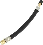 X AUTOHAUX Tire Valve Extension Stem Adaptor, 190mm Length Stem Extender Pipes Universal for Car Truck Bike Trailer RV Durable Copper Rubber Copper Tone Black