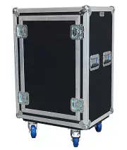 16 space ATA SHOCK RACK CASE Flush Lid Style 14" deep