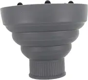 Vaguelly Hair Diffuser Attachment: Folding Curly Diffuser Attachment Adaptable For Hair Salon Hairstyling Tool For Dryers Grey