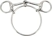 NDNCZDHC Horse Bits, Stainless Steel Equestrian Bits Outdoor Training Horse Tack Anti Biting Snaffle Bits for 125mm Horse Mouth