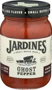 Jardine's 7J Ranch Ghost Pepper Salsa, XXX Hot, 16 Ounce ( PACK OF 2 )