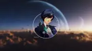 Anime yuuki makoto persona 3 city blue hair Custom Gaming Mat Desk