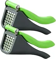2Pcs Garlic Presser Tool Manual Garlic Press for Easy Crushing Safe and Smooth Surface for Home Kitchen and Restaurants