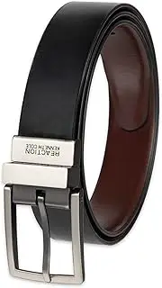 [Kenneth Cole REACTION] REACTION Men's Reversible Belt Gunmetal Buckle