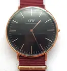 NEW Daniel Wellington Classic Roselyn Watch Burgundy Colour Fabric Band