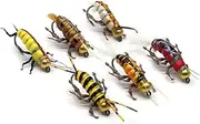 YZD Fly Fishing Flies Realistic Dry Wet Nymph Trout Flies Hand Tie Lures Kits 12/26/48 Pcs…