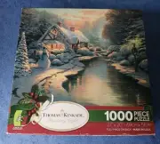 RARE 2005 Thomas Kinkade Christmas Evening Puzzle 27x20 1000pc NEW UNOPENED