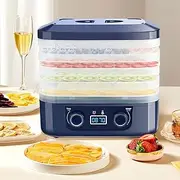 DeeprBling Dehydrator with 5 Trays, Food Dehydrator with Temperature Control 35-70°C and 48H Timer, LED Display, Fruit Dryer Dehydrator, Food Dehydrator for Meat, Fruit, Vegetables, BPA Free