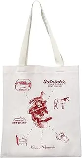[MYSOMY] Sopranos TV Show Inspired Gift Tony Soprano Tote Bag Tony Fans Gift Soprano TV Show Merchandise