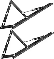 TEHAUX 1Set Heavy Duty Bed Hydraulic Support Rod Gas Spring Lid Hinge for Bed Storage Box Riser Convenient Hydraulic Design Smooth and Noiseless Lift System for Maximizing