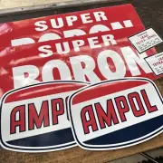 Ampol Super Boron Electric Pump Wide Repro Decal Kit PDK42A