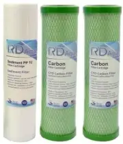 1 Sediment + 2 Coconut Shell CTO Carbon Block replacement filter RO RVS