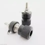 Black Binding Post Speaker Cable 4mm Banana Jack 33mm