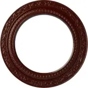 Ekena Millwork Ceiling Medallion 12"X8"X1/2" Andrea Urethane Brushed Mahogany