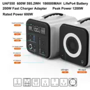 2000W/2048Wh Portable Power Station 640000Mah 220V Lifepo4 Batterie Generator+20