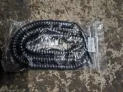25 Foot Dark Gray Handset Coiled Curly Cord