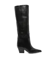 Paris Texas Pointed-Toe Heeled Boots 37 Black