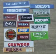 16 ASSORTED CHEW/DIP TOBACCO SHELF MERCHANDISING ADHESIVE BACK STICKERS NEW