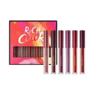 2X( 6Pcs/Set Liquid Lipstick Matte Lip Gloss Makeup Kits Lipgloss V4W5)1766