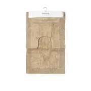 J.Elliot Home Home 2000GSM 2 Pce Dawson 100% Cotton Bath Mat Set Sand