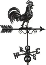 Bantam Rooster Weathervane 1975K - Black Finish By