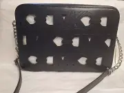 Michael Kors Open Jet Set East West Large Crossbody Bag Black Leather