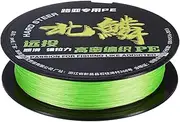 uxcell Braided Fishing Line, 109 Yards 0.23mm Dia Abrasion Resistant Colored Fishing Line for Saltwater/Freshwater/Ice Fishing, 8 Strand Super Strong Zero Stretch [Green]