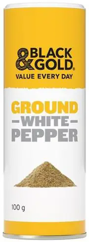 Black & Gold Ground White Pepper 100g x 1