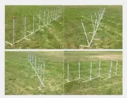 4-in-1 Dog Agility Weave Poles Straight Weave-o-Matic Channel or 2x2, 12 Poles!