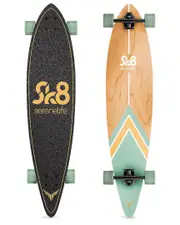 SereneLife Canadian Green Maple Deck Skateboard