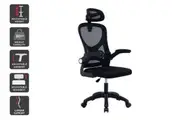 Ovela Student Mesh Office Chair with Head Rest (Black)