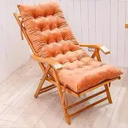 Waterproof Sun Lounger Cushions 125 * 48cm, Bench Chair Cushion Sunbed Cushions Thick Garden Recliner Chair Replacement Anti-Slip Cushion(Camel,125 * 48cm)