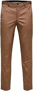 [SELECTED FEMME] SELECTED HOMME BLACK Men's Slhslim-mylologan Camel TRS B Noos Tuxedo Pants, Camel, 48