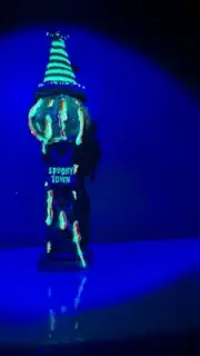 Custom Lemax Spooky Town Witch Water Tower Enhanced With Glow In The Dark Paint