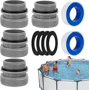 Pool Filter Hose Adapter,Sturdy Pool Hose Adapters and Pump Connectors | Convenient Pool Pump Adapter Fittings for Filter Pumps, Saltwater Systems & Pool Accessories