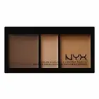 NYX Cream Highlight & Contour Palette, CHCP03 Deep