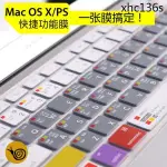 熱銷· MAC OS系統快捷鍵PS功能AI蘋果14筆記本M1電腦MACBOOK11.6AIR按鍵鍵盤膜APPLE12五筆