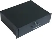 Generic Rack Mounting Drawer for 19" Network Equipment/Server/AV Rack Or Cabinet Enclosure, Sliding and Lockable Server Rack Drawer, 44x31.5x9cm